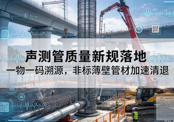 雷波声测管质量新规落地，一物一码溯源，非标薄壁管材加速清退